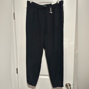 NWT Express Women’s Drawstring  Black Joggers - size Medium